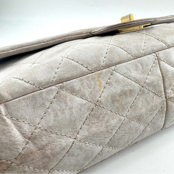 Sale!Chanel Icing Marble Aged Leather 2.55 Reissue 227 Classic Flap Bag - Picture 13 of 13